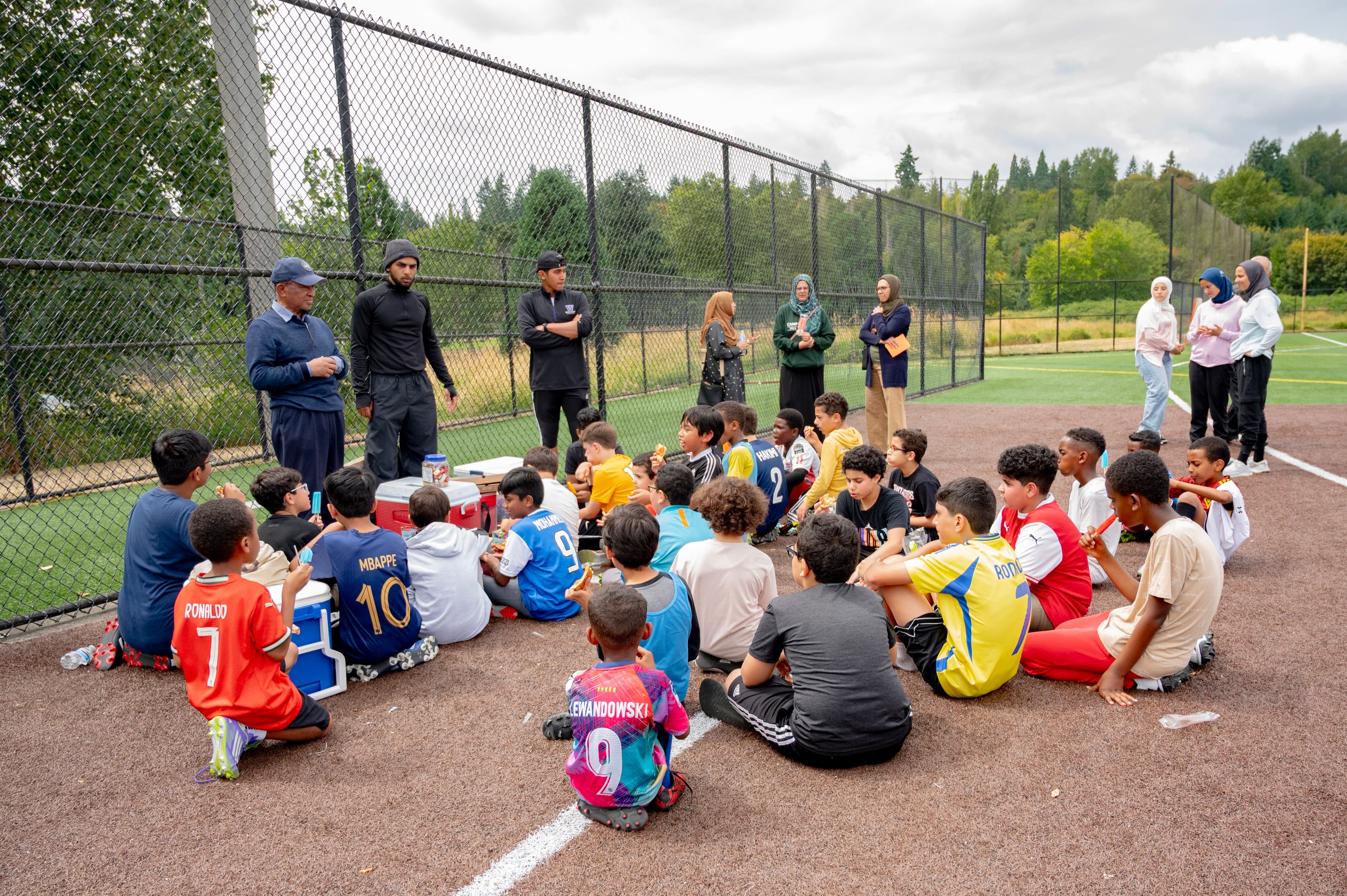 Suhbah Soccer training session